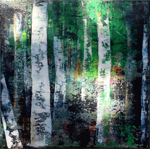 'Birkenwald' - Acryl - Annemarie Seidel - artelier41