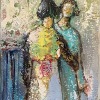 'Blumenmädchen II' - Acryl - 20 x 50 cm - Annemarie Seidel - artelier41