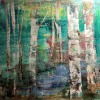 'Birken' Acryl - 80 x 100cm - Annemarie Seidel - artelietr41