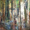 \'Birkenwald II\' - Acryl - Annemarie Seidel - artelier41