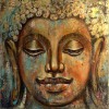 'Buddha' - Acryl auf Leinwand - 100 x 100 cm - Annemarie Seidel - artelier41