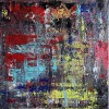 'Farbspiele V' - Acryl - 70 x 70 cm - Annemarie Seidel - artelier41