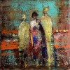 'Freundinnen' - Acryl - 60 x 60 cm - Annemarie Seidel - artelier41