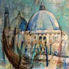 'Venedig' - Acryl-Collage - 80 x 80 cm - Annemarie Seidel - artelier41