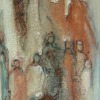 Acryl / Sand auf Leinwand - 'Menschen I' - 60 x 120 cm - Annemarie Seidel - artelier41