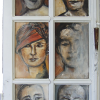 'Überzahl' - Motivfenster - Papier Acryl - Annemarie Seidel - artelier41