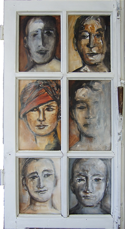 'Überzahl' - Motivfenster - Papier Acryl - Annemarie Seidel - artelier41