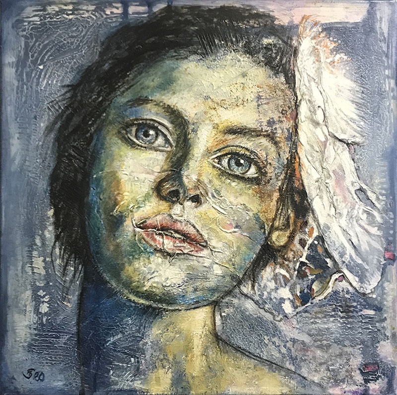 'Besinnlichkeit' - Acryl - 80 x 80 cm - Annemarie Seidel - artelier41