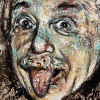 'Albert-Einstein' - Acryl 40 x 50 cm - Annemarier Seidel - artelier41