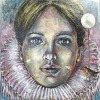 'Besucher' - Acryl - 80 x 80 cm - Annemarie Seidel - artelier41
