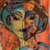 'Red Lady-I' - Acryl - 60 x 80 cm - Annemarie Seidel - artelier41