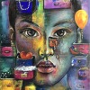 'Loslassen' - Acryl - 80 x 80 cm - Annemarie Seidel - artelier41