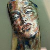 'Sinnlich' - Acryl auf Holz - ca. 46 x 25 cm - Annemarie Seidel - artelier41