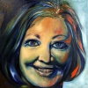 Selbstportrait - Öl auf Leinwand - 100 x 100 cm - Annemarie Seidel - artelier41