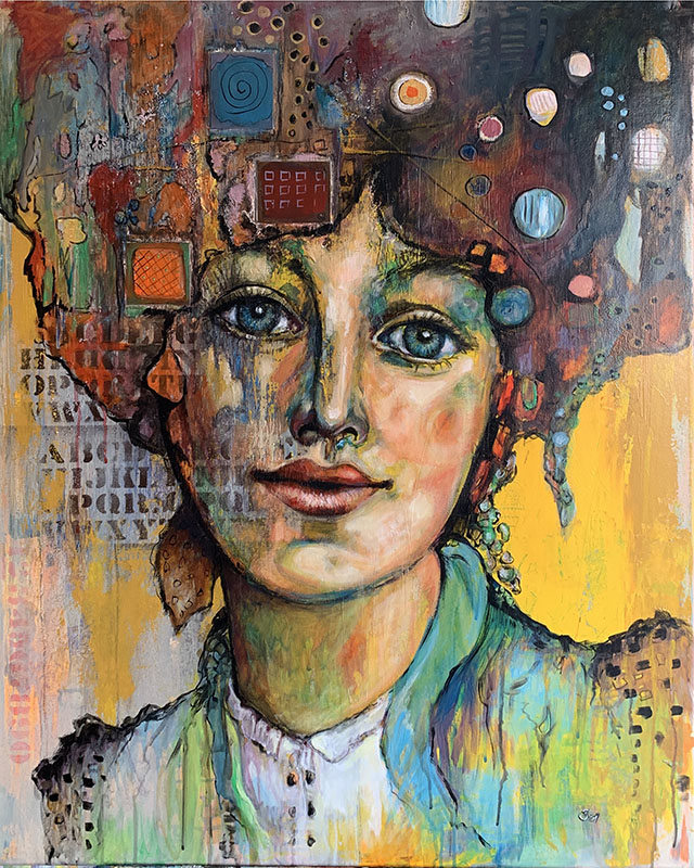 'Marie' - Acryl - 80 x 100 cm - Annemarie Seidel - artelier41